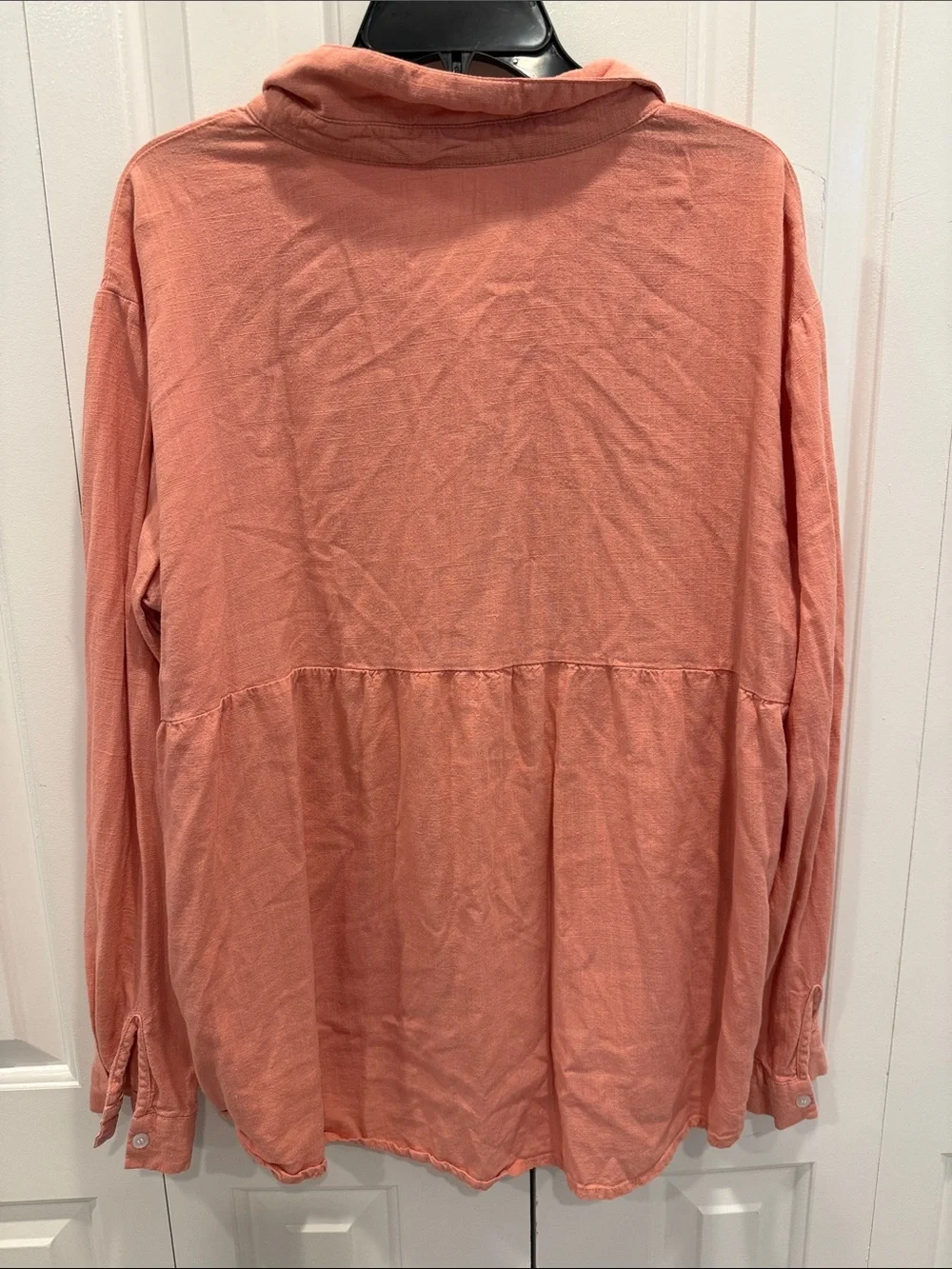 Lightweight‎ Button-Up Shirt in Dusty Coral